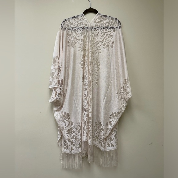 Sweaters - NWT Nude tan lace cardigan
